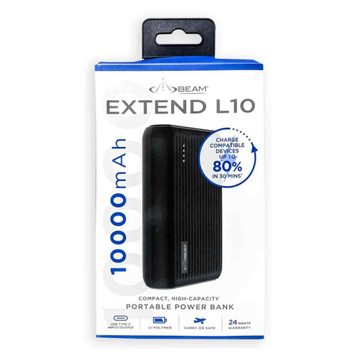 The Beam Extend L10 - 10000mAh Packaging