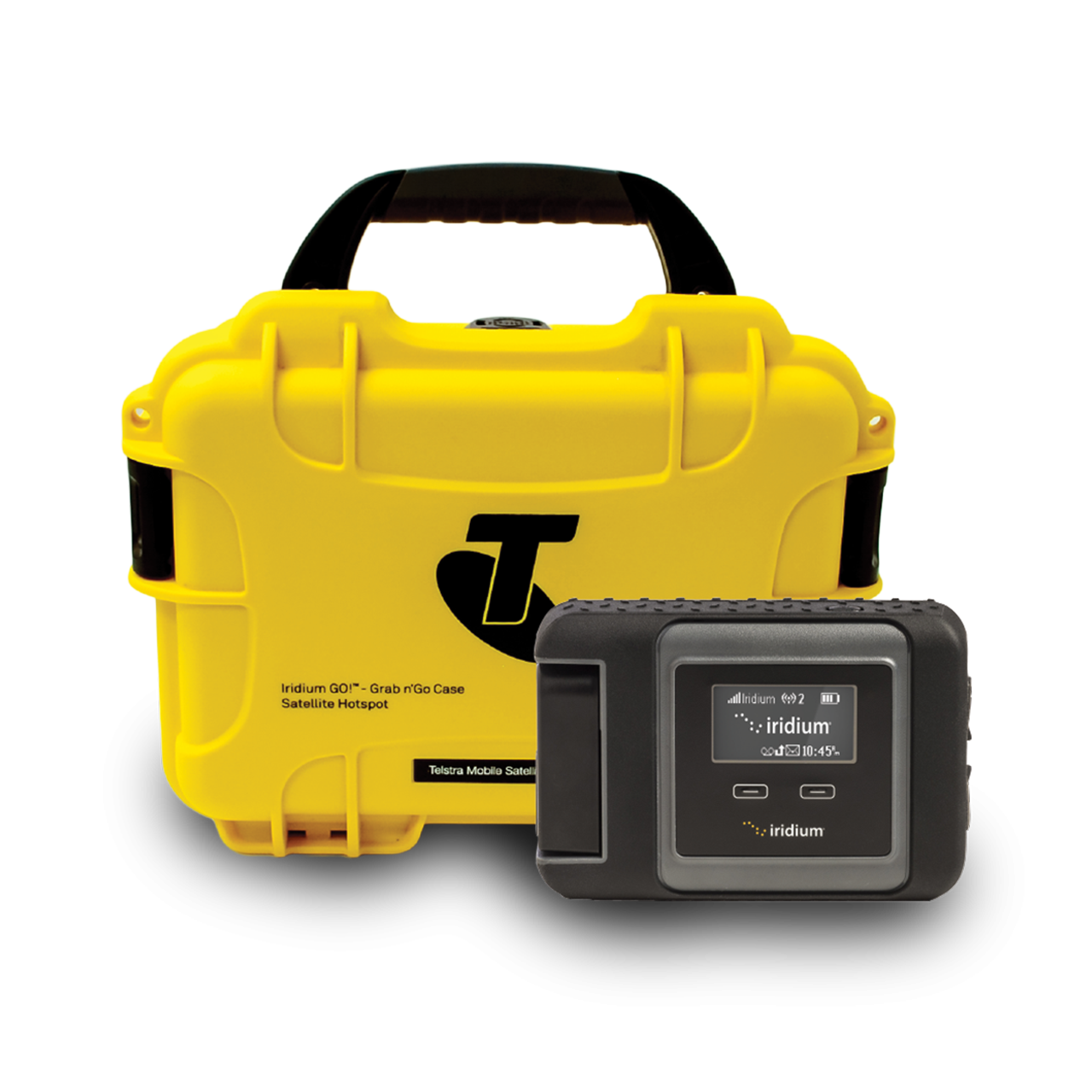 Iridium GO satellite communicator with Telstra carry case bundle